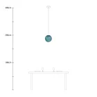 Creative Cables függeszték Függesztett lámpa gömb alakú lámpaernyővel PDMVBORC21CP0213-L