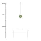 Creative Cables függeszték Függesztett lámpa gömb alakú lámpaernyővel PDMVBORD62CP3826-L