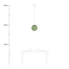 Creative Cables függeszték Függesztett lámpa gömb alakú lámpaernyővel PDMVBORD62CP3828-L