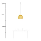 Creative Cables függeszték Függesztett lámpa kupola lámpaernyővel PDMVBORM10CP1332-L