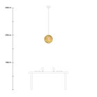 Creative Cables függeszték Függesztett lámpa gömb alakú lámpaernyővel PDMVBORM10CP1347-L