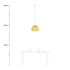 Creative Cables függeszték Függesztett lámpa kupola lámpaernyővel PDMVBORM25CP1337-L