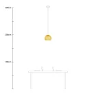 Creative Cables függeszték Függesztett lámpa kupola lámpaernyővel PDMVBORM25CP1341-L