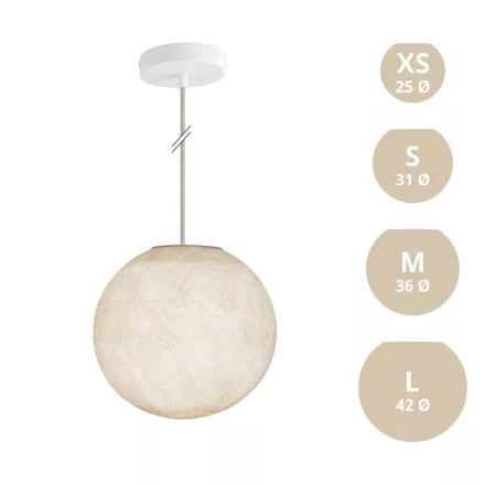 Creative Cables függeszték Függesztett lámpa gömb alakú lámpaernyővel