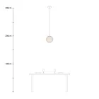 Creative Cables függeszték Függesztett lámpa gömb alakú lámpaernyővel