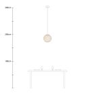 Creative Cables függeszték Függesztett lámpa gömb alakú lámpaernyővel PDMVBORN01CP1576-L