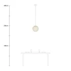 Creative Cables függeszték Függesztett lámpa gömb alakú lámpaernyővel