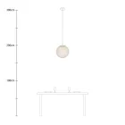 Creative Cables függeszték Függesztett lámpa gömb alakú lámpaernyővel PDMVBORN01CP1588-L