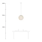 Creative Cables függeszték Függesztett lámpa gömb alakú lámpaernyővel PDMVBORN01CP1600-L