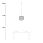 Creative Cables függeszték Függesztett lámpa gömb alakú lámpaernyővel PDMVBORN02CP0081-L