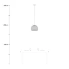 Creative Cables függeszték Függesztett lámpa kupola lámpaernyővel PDMVBORN02CP0856-L