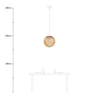 Creative Cables függeszték Függesztett lámpa gömb alakú lámpaernyővel PDMVBORN06CP1601-L