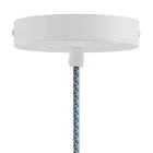 Creative Cables függeszték Olasz gyártmányú függesztett lámpa szövetkábelrel, Swing Pastel lámpaernyővel és fém PDMVBORX03PAM13SB-L