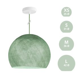   Creative Cables függeszték Függesztett lámpa kupola lámpaernyővel PDMVBORX08CP3907-L