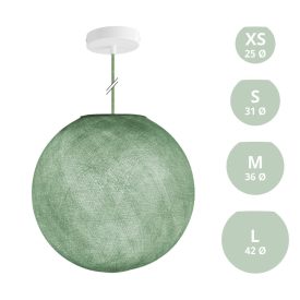   Creative Cables függeszték Függesztett lámpa gömb alakú lámpaernyővel PDMVBORX08CP3921-L