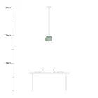 Creative Cables függeszték Függesztett lámpa kupola lámpaernyővel PDMVBORX08CP3999-L