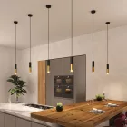 Creative Cables függeszték Függesztett lámpa szövetkábelekkel és Tub-E14 dupla lámpaernyővel PDMVN2OTSSPOTRM04-L