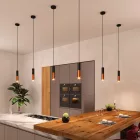 Creative Cables függeszték Függesztett lámpa szövetkábelekkel és Tub-E14 dupla lámpaernyővel