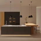 Creative Cables függeszték Függesztett lámpa textil kábellel és kerámia Bell M lámpaernyővel