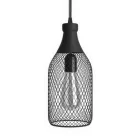 Creative Cables függeszték Függesztett lámpa textil kábellel, Jéroboam palack lámpaernyővel és fém részletekkel PDMVNRC04PAM04