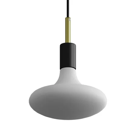 Creative Cables függeszték Függesztett lámpa textil kábellel, fém részletekkel és 7 cm-es kábelbilinccsel PDMVNRC04SERM4GO-L