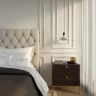 Creative Cables függeszték Függesztett lámpa textil kábellel, fém részletekkel és 7 cm-es kábelbilinccsel