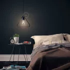 Creative Cables függeszték Függesztett lámpa textil kábellel, Duedì Apex lámpaernyővel és fém részletekkel PDMVNRM04PAM19