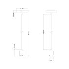 Creative Cables függeszték Esse14 függesztett lámpa S14d foglalattal PDMVNS14DRN03