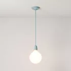 Creative Cables függeszték Függesztett lámpa textil kábellel és színes porcelán részletekkel PDPAZZRM17-L