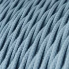 Creative Cables függeszték Függesztett lámpa csavart textil kábelekkel és fehér porcelán részletekkel PDPBITC53