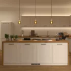 Creative Cables függeszték Függesztett lámpa csavart textil kábelekkel és fehér porcelán részletekkel PDPBITC63-L