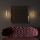 Creative Cables függeszték Függesztett lámpa csavart textil kábellel és porcelán részletekkel PDPBITM19