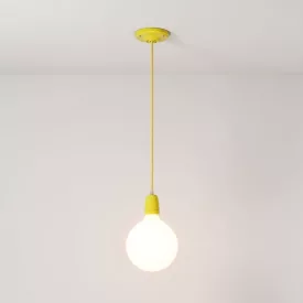   Creative Cables függeszték Függesztett lámpa textil kábellel és színes porcelán részletekkel PDPGIRM10-L