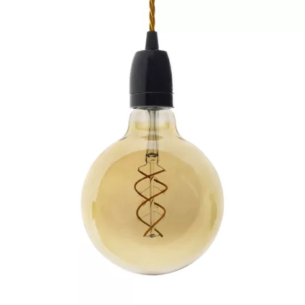 Creative Cables függeszték Függesztett lámpa csavart textil kábellel és porcelán részletekkel PDPNETM05-L