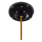 Creative Cables függeszték Függesztett lámpa csavart textil kábellel és porcelán részletekkel PDPNETM05-L