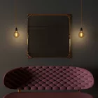 Creative Cables függeszték Függesztett lámpa csavart textil kábellel és porcelán részletekkel PDPNETM05-L