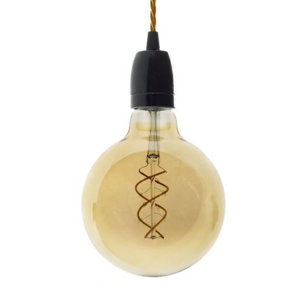 Creative Cables függeszték Függesztett lámpa csavart textil kábellel és porcelán részletekkel PDPNETM05