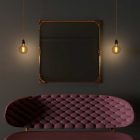 Creative Cables függeszték Függesztett lámpa csavart textil kábellel és porcelán részletekkel PDPNETM05