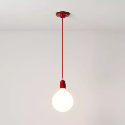 Creative Cables függeszték Függesztett lámpa textil kábellel és színes porcelán részletekkel PDPRORM09-L