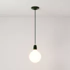 Creative Cables függeszték Függesztett lámpa textil kábellel és színes porcelán részletekkel PDPVERRM21-L