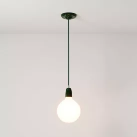   Creative Cables függeszték Függesztett lámpa textil kábellel és színes porcelán részletekkel PDPVERRM21-L