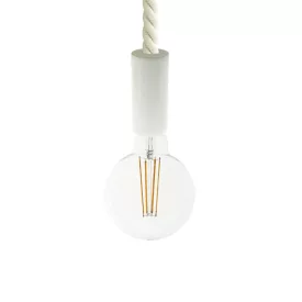   Creative Cables függeszték Függesztett lámpa 2XL 24 mm-es hajózási kötéllel, festett fa részletekkel PDWB2410S10