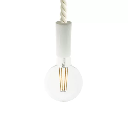 Creative Cables függeszték Függesztett lámpa 2XL 24 mm-es hajózási kötéllel, festett fa részletekkel PDWB2410S10