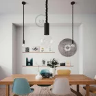 Creative Cables függeszték Függesztett lámpa 2XL 24 mm-es hajózási kötéllel, festett fa részletekkel PDWN2410S50-L