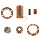 Creative Cables lámpatest Kettős hüvelyes fém E14 lámpafoglalat készlet lámpaernyőhöz PL14MRATFTERM