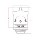 Creative Cables design lámpa EIVA-2, nedves helyiségekben használható 2-utas E26-os aljzat
