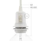 Creative Cables lámpatest Kettős hüvelyes bakelit E27 lámpafoglalat készlet lámpaernyőhöz kapcsolóval PL27BBFIN