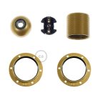 Creative Cables lámpatest Kettős hüvelyes bakelit E27 lámpafoglalat készlet lámpaernyőhöz PL27BOTF