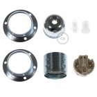 Creative Cables lámpatest E27 fém lámpafoglalat készlet dupla gyűrűs anyával lámpaernyőhöz PL27MARTF