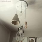 Creative Cables lámpatest E27 fém lámpafoglalat készlet dupla gyűrűs anyával lámpaernyőhöz PL27MARTF